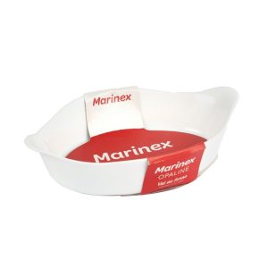 Marinex Opaline Oval White Glass Dish - 1400 ml