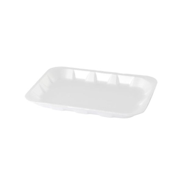 White Foam Tray X Large - 26x19x3 cm (10 pcs)
