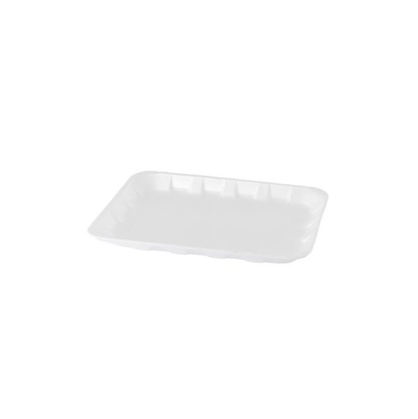 White Foam Tray Medium - 21x15x3 cm (10 pcs)