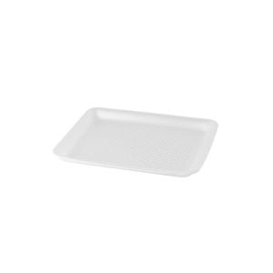 White Foam Tray Large - 22x18x2 cm (10 pcs)