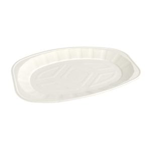 Compostable Oval Platter Large - 43cm (10 pcs)