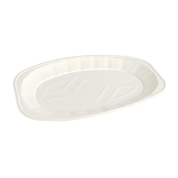Compostable Oval Platter Large - 43cm (10 pcs)