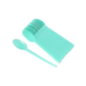 Tea Plastic Spoon - Light Green (100 pcs)
