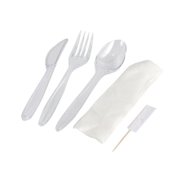 Clear Cutlery Set (5 in 1) (25 set)