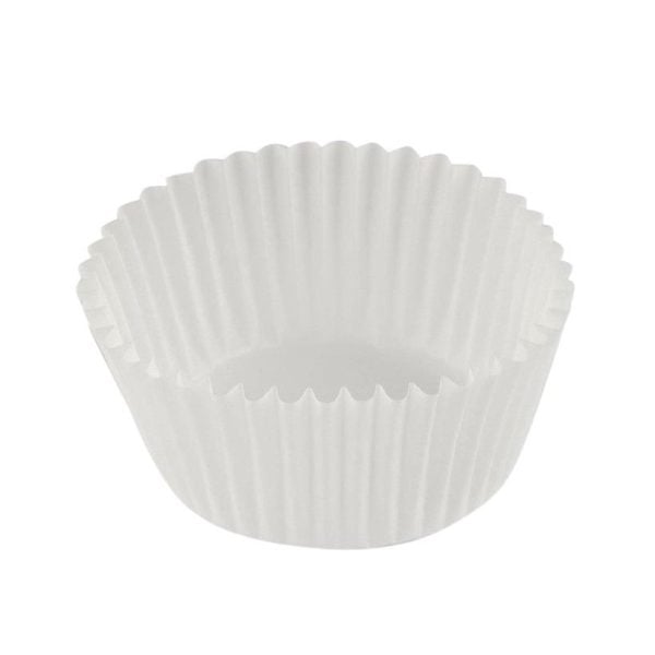 Baking Paper Cups, 12.5 cm - White