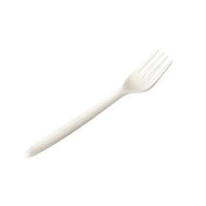 100 % Compostable White Fork - 16 cm (50 pcs)