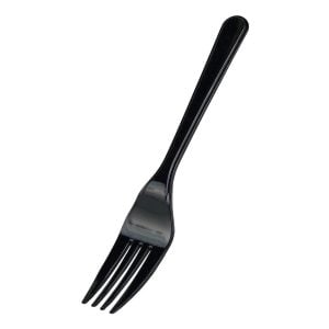 Plastic Large Forks - Black (50 pcs)