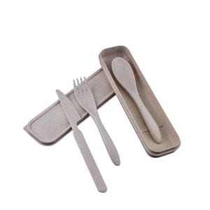 Eco Friendly Cutlery Set - Beige (1 set)