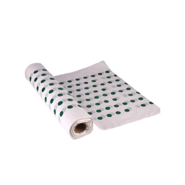 Thick Table Cover Roll 4 Kilo - Green Dots