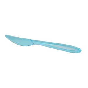 Plastic Knife HD Transparent Blue - Large (25 pcs)