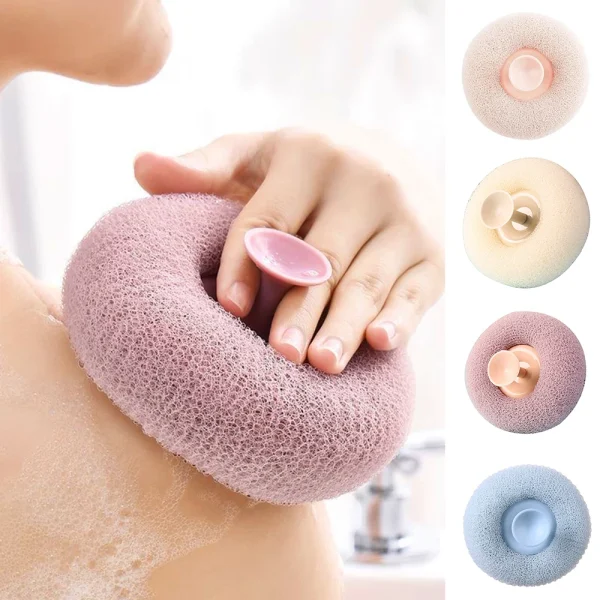 Round Soft Mesh Handheld Bath Sponge Balls Cleaning Brush Shower Body Cleaner Exfoliat Scrubbers Bath Ball Bathroom Accessories 1