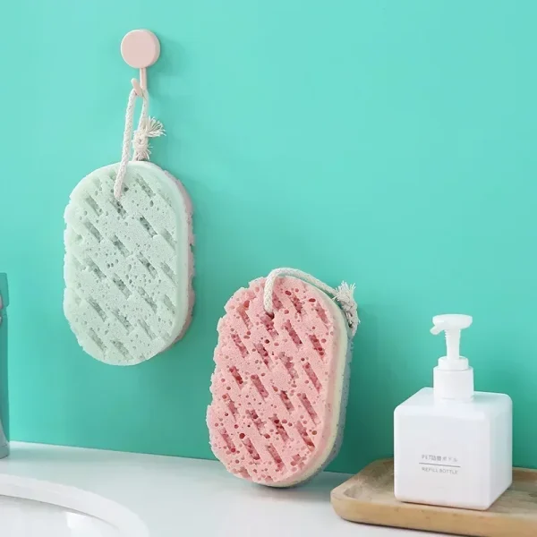 Soft Bath Sponge Body Scrub Bast Wisp Massage Brush Body Washcloth Skin Scrubber Relax Exfoliating Skincare Shower Accessories 2
