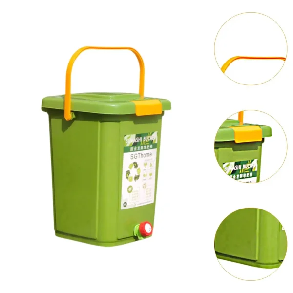 Countertop Compost Bin Practical Portable Fermentation Barrel Recycle Large Capacity for Balcony Farm Orchard Indoor Kitchen 5