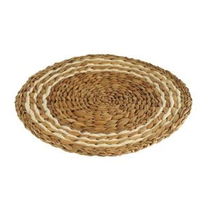 Patterned Round Bamboo Placemat - 39 cm (1 pcs)