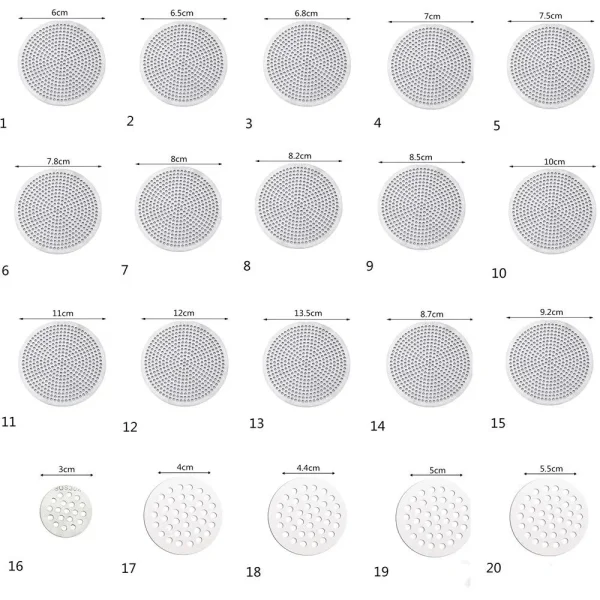 304 stainless Hair Filter Floor drain pad Tool Bathroom Accessories Shower Drain Cover  Drains Cover Sink Strainer 2