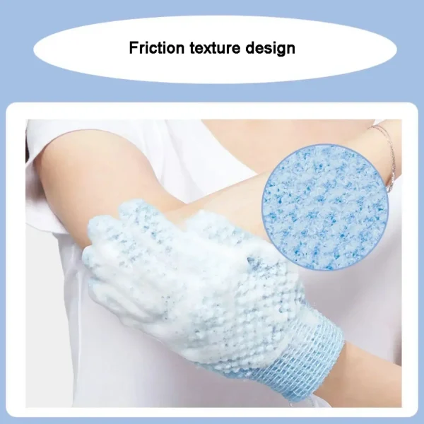 1Pcs New Cleaning Bath Glove Shower Scrub Body Massage SPA Foam Rubbing Mud Peeling Exfoliating Five-Finger Bathroom Accessories 3
