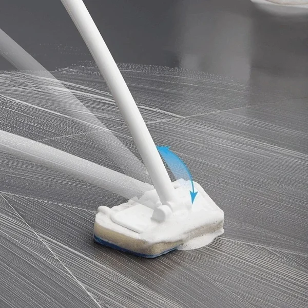 Cleaning Brushes  Bathroom Accessories Wall Cleaning Sponge Hanging Long Handle Removable Floor Bathtub Home Household 2