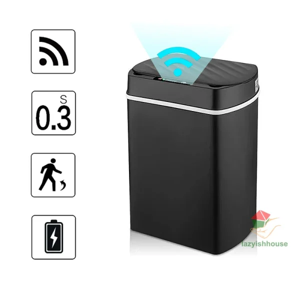Smart trash can for kitchen House Smart home Dustbin Wastebasket Bathroom automatic sensor trash can garbage bin cleaning tools 1
