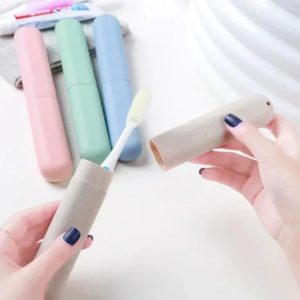 Toothbrush Box Holder Cover Bathroom Accessories Travel Storage Dust-proof Case Portable Bathroom for Camping Toothbrush Storage 1