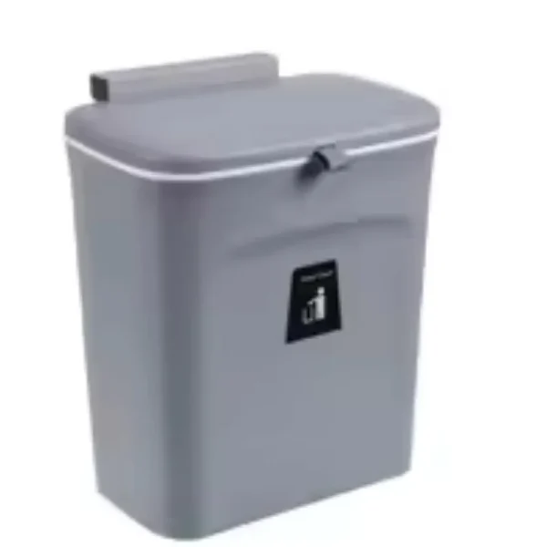7/9L Wall Mounted Trash Can Household Galley Waste Bin Hanging Bathroom Trash Can With Lid Food Garbage Bin Kitchen Accessories 6