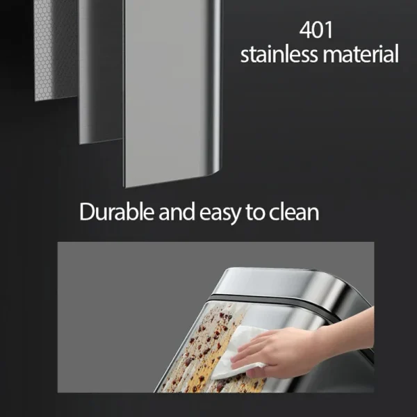 Stainless Steel Step Trash 5L Rubbish Bin For Kitchen And Bathroom Silent Trash Can Home Waterproof Waste Bin 3