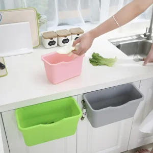 Wall Mounted Waste Bin Hanging Trash Bin for Kitchens Cabinet Door Kitchen Waste Bin Garbage Cans Counter Bins Trash Can Kitchen 1