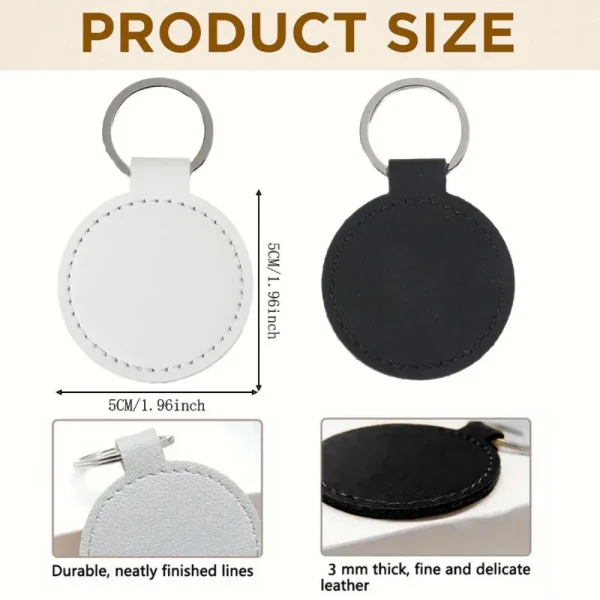 I Am A Competition Witness Printed Keychain Circle Key Chain Leather Keyring Proposal Wedding Gifts for Witness Bridmaid Bestman 2