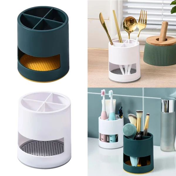 Toothbrush Holder Drain Rack Plastic Replacement Spoon Storage Organizer Tool Toothpaste Accessory Adapter Bathroom 5