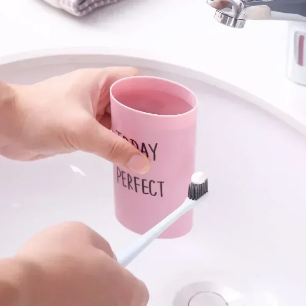 Cute Toothbrush Toothpaste Cups Portable Storage Boxes Brush Washing Tooth Gargle Case Children Bathroom Travel Organizer 5