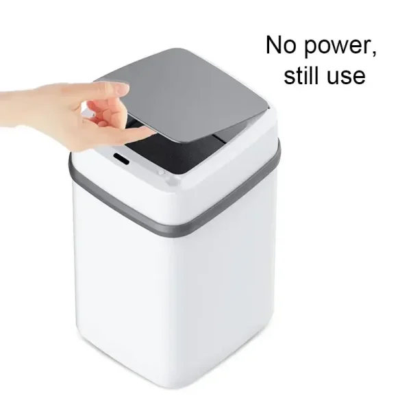 Kitchen Trash Bin 13L Bathroom Touch Trash Can In The Toilet Smart Garbage Bucket Waste Bins Dustbin Smart Trash Can Kitchen 5