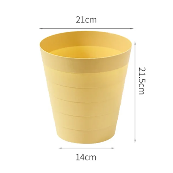 6L Small Waste Bin Desktop Garbage Trash Can Plastic Home Office Table Trash Can Dustbin Basket Household Sundries Barrel Box Y 6