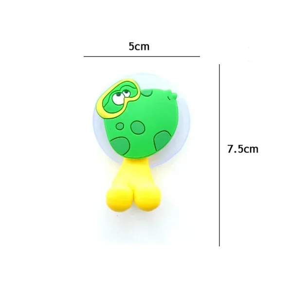 Cartoon Animal Toothbrush Holder Wall Mounted Antibacterial Tooth Brush Storage Rack with Suction Cup Bathroom Organizer 6