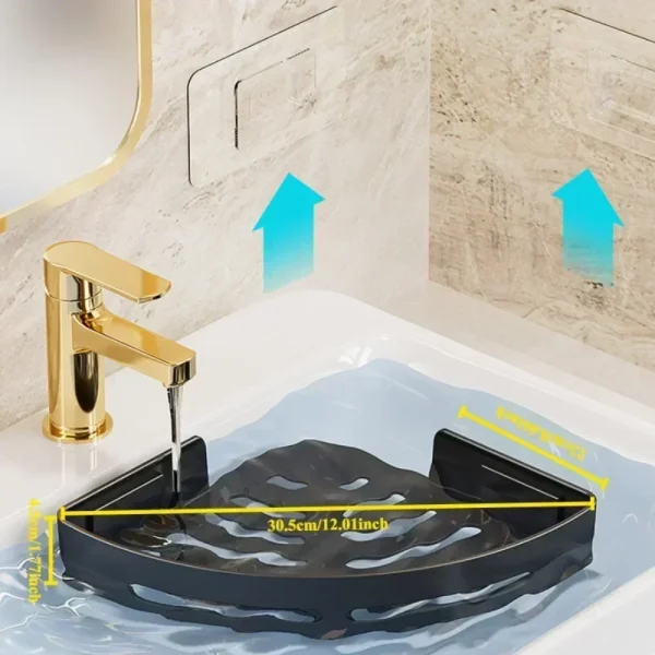 3/2/1pcs Bathroom Shampoo Holder Adhensive Shower Caddy Shelves Storage No Drill Shelf Corner Towel Holder Shelves for Bathroom 6