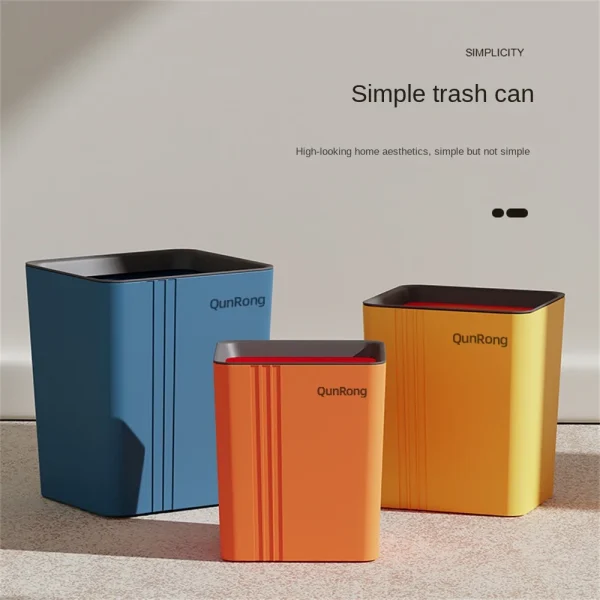 Trash Bin Narrow Seam Sensor Bin Recycling 8l/12l/16l Modern Minimalist Household Cleaning Tools Kitchen Trash Can Garbage Bin 3