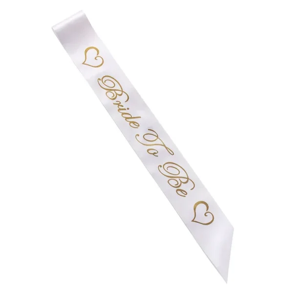 Ribbon Bride To Be Satin Sash with Diamond Ring Bachelorette Party Sash Hen Party Wedding Decoration Bridal Shower Party Favors 5