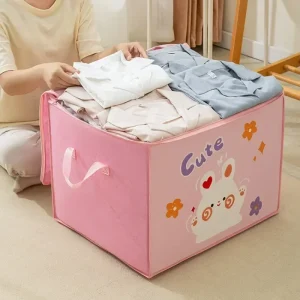 Cube Folding Toys Storage Box Kids Toys Organizer Box Felt Cloth Fabric Storage Basket for Cartoon Animal Nursery Toy Bins 1