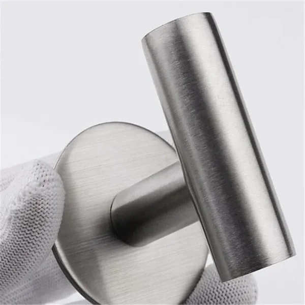 1Pcs Stainless Steel Silver Bathroom Hardware Set Towel Rack Toilet Paper Holder Towel Bar Hook Bathroom Accessories 3
