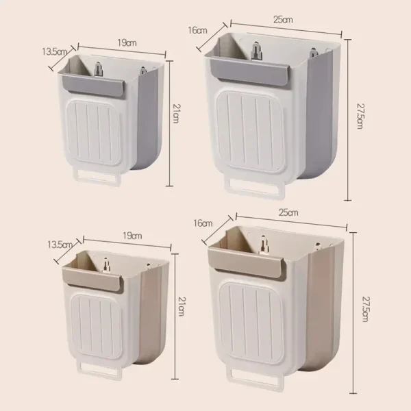 Kitchen Wastebasket Separate Trash Can Thicken Recycle Bin Save Space Organizer Food Waste Durable Backpack. Household Cleaning 5