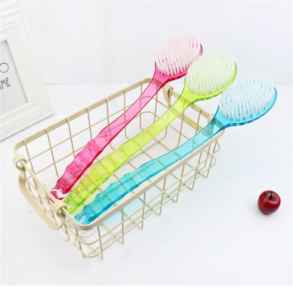 1pc Bath Shower Back Brush Long Handled Scrubber High Quality Body Bathroom Accessories Cleaning Tool 3