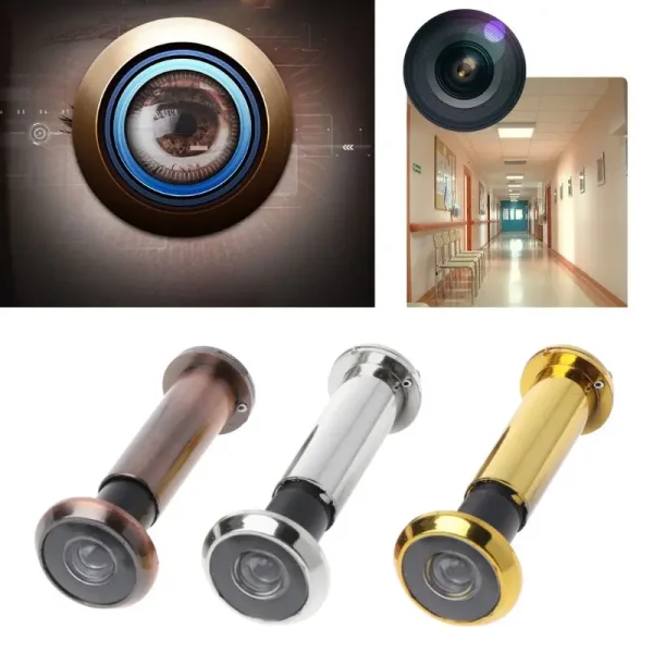 63HA Anti-pry Peephole Security Door Viewer Adjustable Front Door Peephole with Anti-peeping Back Cover Door Hardware 3