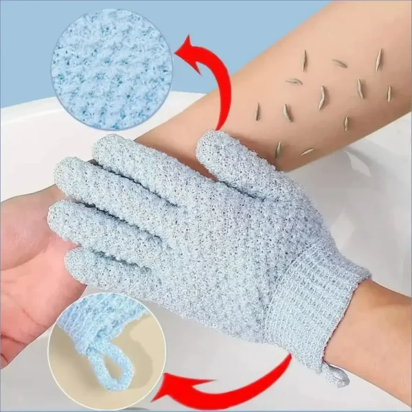 1Pcs New Cleaning Bath Glove Shower Scrub Body Massage SPA Foam Rubbing Mud Peeling Exfoliating Five-Finger Bathroom Accessories 2
