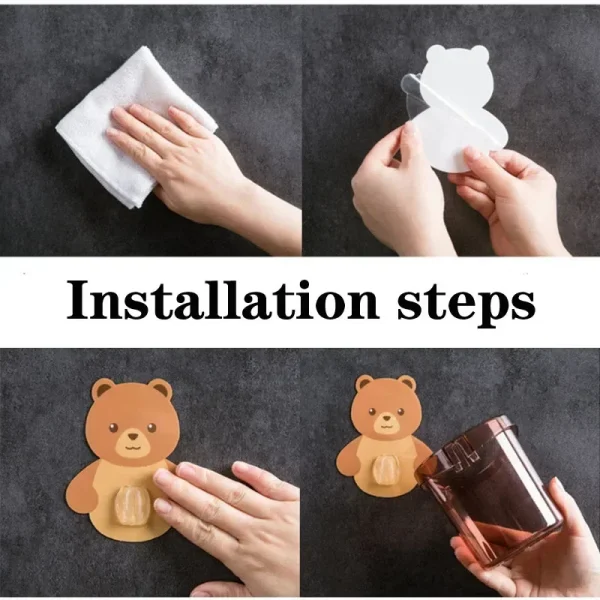 Home Bathroom Accessories Set Toothbrush Holder Toothpaste Storage Rack Wall Mount Toothbrush Cup Rack Toothbrush Stand Child 5