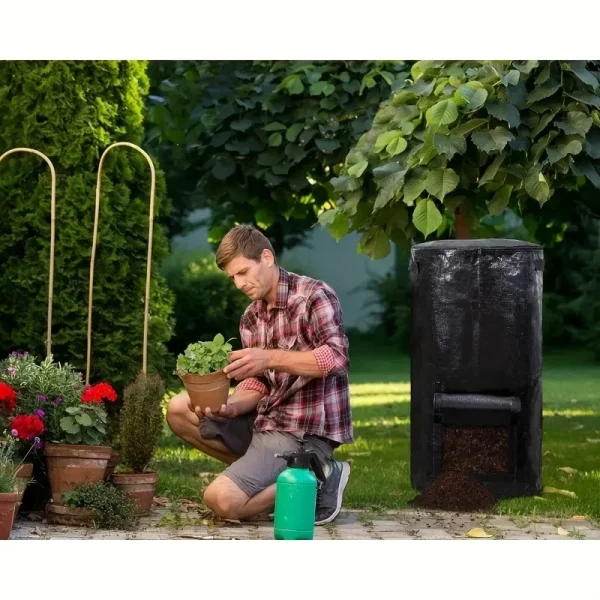 Outdoor compost bin, reusable garbage bag, homemade nutrient soil compost bag 5