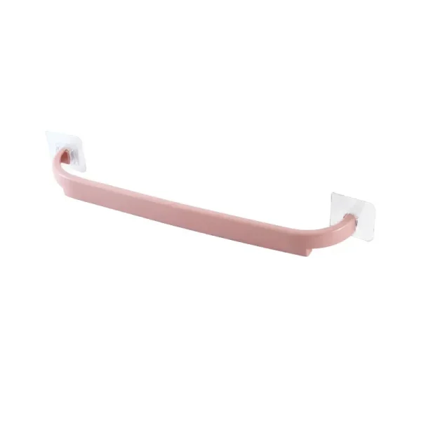 Adhesive Towel Rack for Bathroom Towel Bar Bath Shelf Wall Mounted Towel Hanger Toilet Suction Cup Holder Kitchen Organizer 6