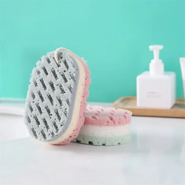 1PC Sponge Bath Ball Body Wash Exfoliating Massage Brush Scrub Body Brush Sponge Bathroom Accessories. 5