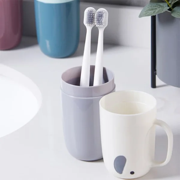 Toothbrush Toothpaste Holder Toiletries Storage Case Box Mouthwash Cup Portable For Travel Outdoor Camping Bathroom Accessories 3