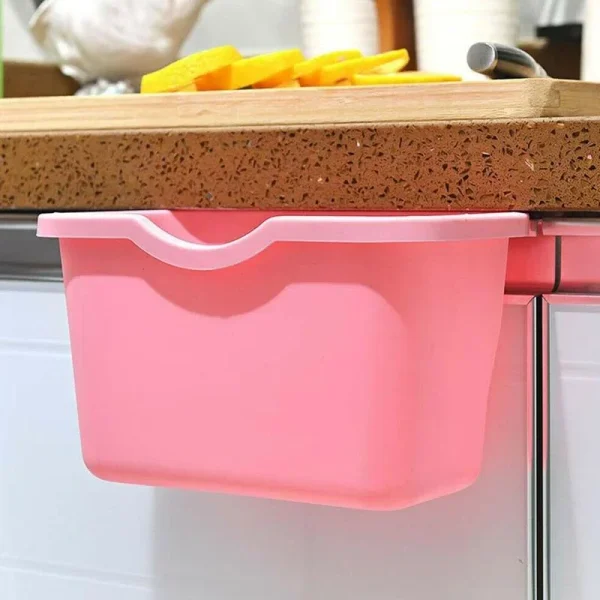 Kitchen Cabinet Door Hanging Trash Garbage Bin Can Rubbish Container Mini Waste Bins Household Rubbish Cleaning Tool Dustbin 4