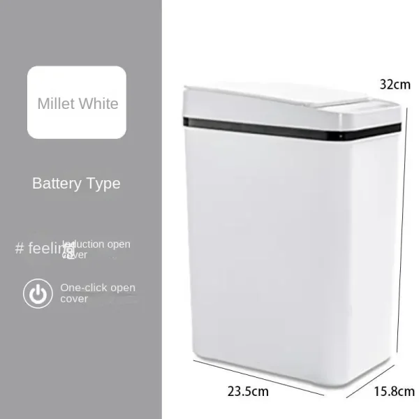 Smart Trash Can Automatic Sensor Garbage Can For Bathroom Kitchen Garbage Cube Living Room Recycle Bins Home Accessories 6