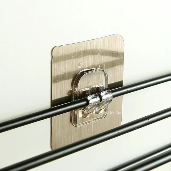 Adhesive Hook for Wall Shelf, Sticker for Bathroom, Kitchen, Wall Shelf Rack, Sticking Wall, Screw Hook Hanger 4