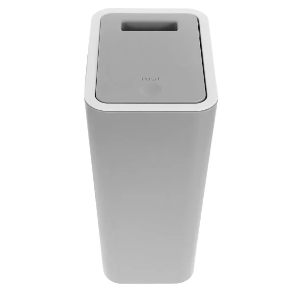 Pocket Push Trash Can Office Bins Bedroom Pp Garbage with Lid Bathroom Waste Baskets 5